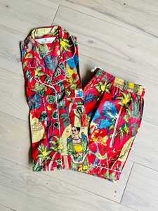 Floral Block Print <b>Short</b> <b>Set</b> Winter Fashion Cotton Lounge wear Sleepwear Bridesmaid Gift Pyjama <b>for</b> <b>women</b> - Product Image 4