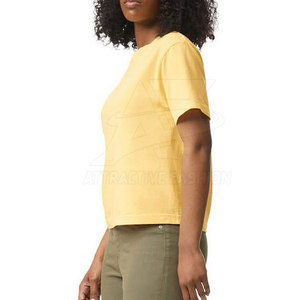 Camiseta Holgada para Mujer, Corte Cuadrado, Calidad Premium, MOQ Bajo, Algodón, Tejido Transpirable, Ropa Casual - Product Image 6