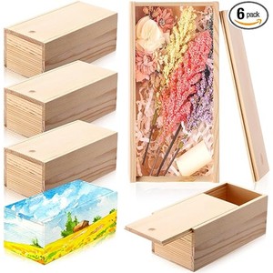 Boîte à perles de prière en teck rustique avec couvercle coulissant – Vente en gros |   Fabriqué à la main à Moradabad - Product Image 1