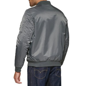 Chaqueta Bomber de Satén para Hombre, Moderna y Cómoda - Chaqueta Bomber de Alta Calidad, Duradera y Perfecta para Uso Casual - Product Image 4