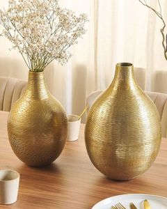 <b>Small</b> <b>vase</b> iron in gold flower <b>vase</b> diameter 8 x 10 cm - Product Image 6