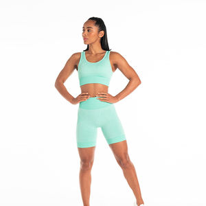 Shorts Deportivos para Mujer, de Cintura Media, con Logotipo Personalizado, Color Liso, Transpirables, de Secado Rápido, con Cintura Elástica, de Poliéster, Gran Venta - Product Image 3