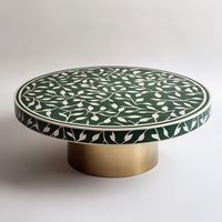 Support à gâteau rond en os incrusté, fait main, écologique, de qualité supérieure, outils pour gâteaux