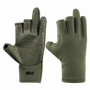 Gants de pêche demi-doigts avec coutures renforcées, construction flexible, ajustement sûr pour la navigation de plaisance et les activités nautiques, gants OEM - Product Image 6