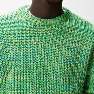 Fournisseur OEM – Pull Homme Entièrement Tricoté Personnalisé avec Motif Lettres, Col Rond, Tricot d'Hiver – Fabricant OEM – Logo Avant – Haute Qualité - Product Image 6