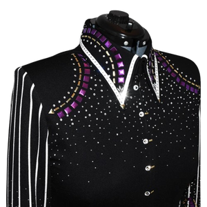Camisa Profesional Ligera de Secado Rápido y Ecológica para Mujer, Estilo Western, para Exhibición Ecuestre, Mezcla de Poliéster/Spandex, para Reina del Rodeo - Product Image 3