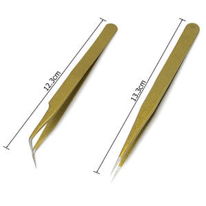 MAHFOOZ INSTRUMENTS 2026 Nouvelles Pinces à Épiler Courbes et Droites Antistatiques en Acier Inoxydable pour Faux Cils Outils de Maquillage - Product Image 4