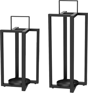 Lanterne décorative en métal noir de fabrication fiable pour la maison, le jardin et l'éclairage de mariage - Product Image 5