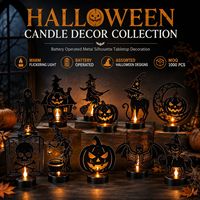 Decoraciones de Halloween al por Mayor, Velas LED sin Llama con Efecto de Parpadeo, Proveedor de Decoraciones de Halloween
