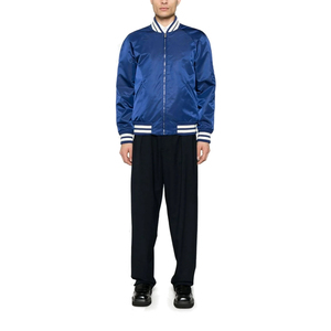 Chaqueta de Satén Reversible para Hombre, de Doble Uso, Ligera, Informal, Estilo Bomber, con Cierre Frontal, Tela Suave, Moda Urbana - Product Image 3