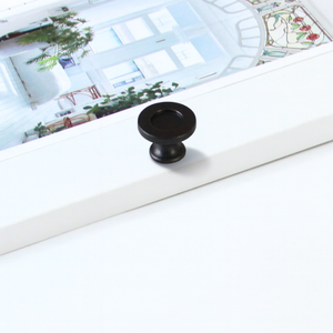 Zinc Alloy Cabinet <b>Knob</b> Matte <b>Black</b> European Style Durable Drawer Pull Cabinetry Handle for Kitchen Bedroom Bathroom Living Room - Product Image 4