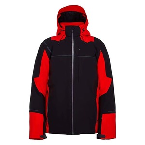 Veste de ski et de snowboard pour homme, imperméable, coupe-vent, bleu marine, blanc, rouge, noir anthracite, jaune fluo, color block, à capuche, Gore-Tex - Product Image 6