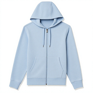 Premium Custom <b>Zip</b> <b>Up</b> Hoodie Sweatshirt Full Sleeve Fleece Hooded Jacket Casual Streetwear Pullover <b>Top</b> Quality OEM Manufacturer - Product Image 5