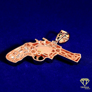 Pendentif Hip Hop Iced Out en argent sterling 925 avec diamants de laboratoire VVS, plaqué or et rhodium - Product Image 3