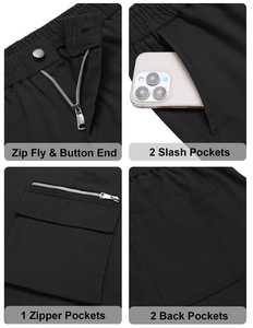 Best Selling <b>Men's</b> Cargo Pants Custom Multi-Pocket Baggy <b>Joggers</b> New Fashionable Breathable Streetwear with puff printing logo - Product Image 3