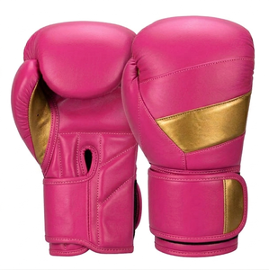 Guantes de Boxeo Profesionales Antideslizantes de Alta Calidad, Personalizados, de Cuero Transpirable, con Cierre de Gancho y Bucle, Unisex, 14oz 16oz MMA - Product Image 1