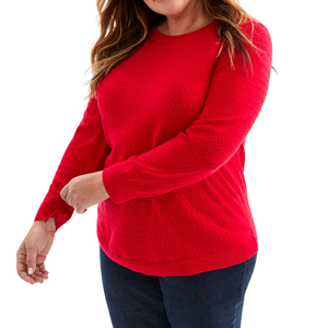 Pull en tricot à manches longues pour femmes grandes tailles, en laine/acrylique douce, décontracté, automne-hiver, mode, couleur personnalisée, logo sur le devant - Product Image 2