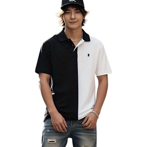 Polo à col vierge de qualité Polo brodé unisexe pour logo personnalisé T-shirt pour hommes Chemises polo pour hommes grande taille - Product Image 1