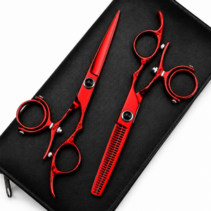 Tijeras de Corte de Pelo Rectas y Afiladas de 6 Pulgadas, Tijeras Giratorias de Acero Inoxidable con Rotación de 720 Grados, para Mano Derecha - Product Image 5