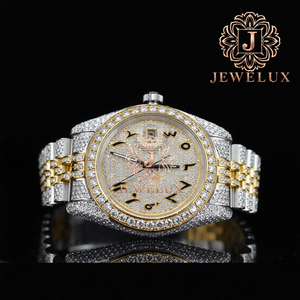 Reloj de Hombre Moderno de Acero Inoxidable con Diamantes Moissanite, Joyería de Lujo para Venta al por Mayor y Minorista - Product Image 6