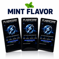Bandes buccales à dissolution rapide Flash, formule à base de plantes, soutien énergétique pour hommes adultes, boîte noire