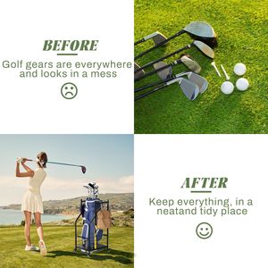 Organizzatore per Garage con Spazio Extra per Mazze da Golf, Porta Sacche da Golf, Soluzione di Stoccaggio Interno Conveniente per i Tuoi Preziosi Attrezzi da Golf - Product Image 5
