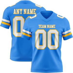 Camiseta de Fútbol Americano Bordada con Protección UV, Personalizable con el Logotipo del Equipo, 100% Poliéster, Manga Corta, Logotipo Frontal, Absorbe la Humedad - Product Image 3