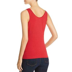 High Quality Good Price Women Fitness Tank <b>Top</b> Custom Screen Print <b>Low</b> Moq Curved Hem Ribbed Slim Fit Women Camisole Tanks <b>Tops</b> - Product Image 3