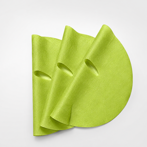 <span class=keywords><strong>Masque</strong></span> facial en <span class=keywords><strong>tissu</strong></span> non tissé Y343 OEM personnalisé en algues vertes et fibres végétales, avec des propriétés hydratantes et apaisantes - Product Image 3