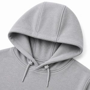 Sweat-shirt à capuche gris pour homme, coupe classique, en polaire, style décontracté, pour l'automne - Product Image 5