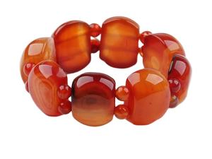 Bracelet de perles style tranche d'agrumes, bijoux en résine faits à la main, entretoises triangulaires jaunes, accessoire estival fruité pour filles - Product Image 6