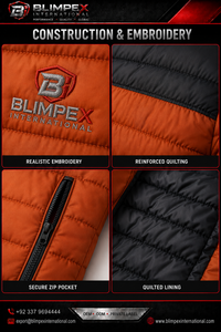 OEM High-Quality Custom Logo Mens Customized Color Block Puffer <b>Jacket</b> Lightweight Quilted Winter <b>Jacket</b> <b>with</b> <b>Zipper</b> <b>Pockets</b> - Product Image 2