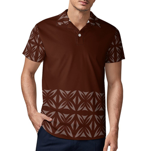 Chemise de golf en coton tricoté 100% personnalisée avec broderie pour homme, manches courtes, boutons sur le devant, style décontracté, respirante, été, grande taille - Product Image 4