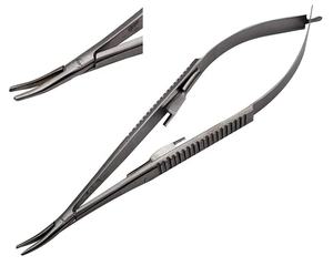 Castroviejo 20 cm Flat Handle Needle Holder Lock Stainless Steel Manual Surgical Instrument Set Reusable by <b>Blush</b> surgical - Product Image 5