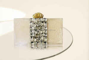 Bolso de mano hecho a mano de resina epoxi bolso de mano de resina temática de noche estilo antiguo para decoración de boda y regalo - Product Image 6