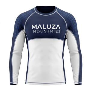 OEM Unisex Short Sleeve Rash Guard Swimwear UV Protection <b>Compression</b> Athletic Jersey Fitness Gym Training 100% Cotton Quick Dry - Product Image 1