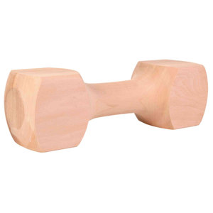 Pesa de entrenamiento cuadrada de madera de aproximadamente 650 g para ejercicio de mascotas - Product Image 1