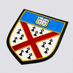 Badges brodés personnalisés légers en fil de métal, fabriqués en usine, avec épingle de sécurité, logo personnalisé, haute qualité, OEM/ODM, vente en gros - Product Image 3