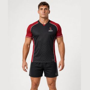 Rugby Uniform Custom Team Jersey And Shorts Premium Breathable <b>Athletic</b> Sportswear Designed For Professional Rugby Uniform - Product Image 1