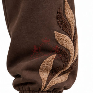 Chándal con Capucha para Hombre, Color Marrón, Manga Larga, Estilo Casual, con Bolsillos Laterales, Cintura Media, Estilo Invernal - Product Image 5