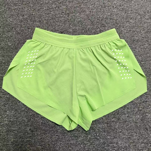 Women's Solid Color Knitted Sport Shorts Mid <b>Waist</b> <b>Elastic</b> Quick Dry Regular Fit Pink Green Black - Product Image 5