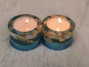 Decorative <b>Epoxy</b> <b>Resin</b> Candle Holder Handmade Luxury Accent For Home Event Styling And Gift Giving - Product Image 1