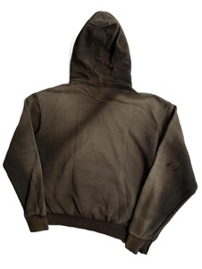 Sweat-shirt à capuche oversize pour homme, coupe courte, couleur unie, en molleton lavé, style automne, manches classiques - Product Image 2