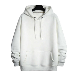 Sweat à capuche d'hiver pour homme, grande taille, noir, coupe classique, en polaire polyester/coton, séchage rapide, respirant, qualité professionnelle, vente en gros - Product Image 2