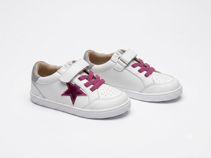 Chaussures décontractées pour bébé en cuir blanc, fermeture à lacets, semelle en caoutchouc, soutien de la voûte plantaire, antidérapantes, 13-24 mois, unisexe, toutes saisons - Product Image 2