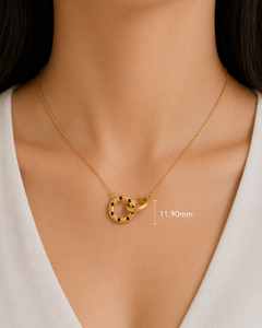 18K Gold Plated 925 Silver <b>Interlocking</b> Circle Pendant <b>Necklace</b> Geometric Link Chain for Women Gift Party Jewelry - Product Image 5
