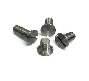 Factory Price High Quality SS304 SS316 Slotted Countersunk Head <b>Screw</b> <b>Flat</b> Head Slotted Machine Bolt Countersunk Threaded - Product Image 3