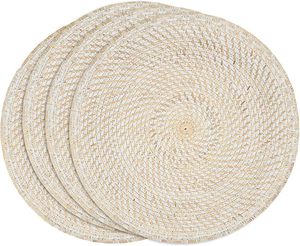Manteles Individuales Redondos de Ratán Natural Tejidos a Mano para Decoración de Mesa, Venta al por Mayor, Ecológicos, Bohemios, Resistentes al Calor - Product Image 6