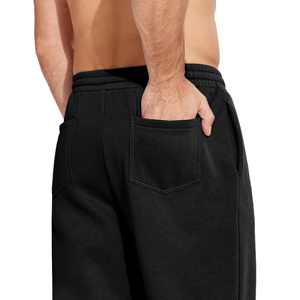 Nouveau style tendance : Pantalon de survêtement décontracté en laine pour homme, taille haute avec cordon de serrage, service OEM personnalisé - Product Image 5