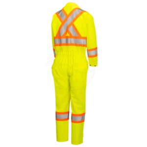 ANSI Class 3 Reflective <b>Overalls</b> High Visibility Waterproof Safety Workwear for Industrial <b>Construction</b> and Road Safety Workers - Product Image 2